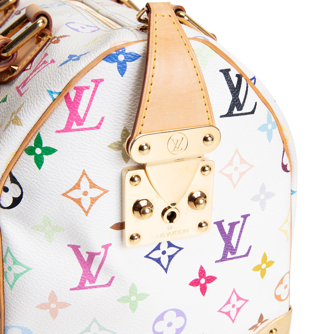 LOUIS VUITTON Multicolore Monogram x Takashi Speedy 30 - White