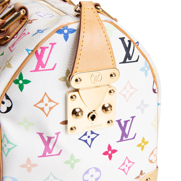 LOUIS VUITTON Multicolore Monogram x Takashi Speedy 30 - White