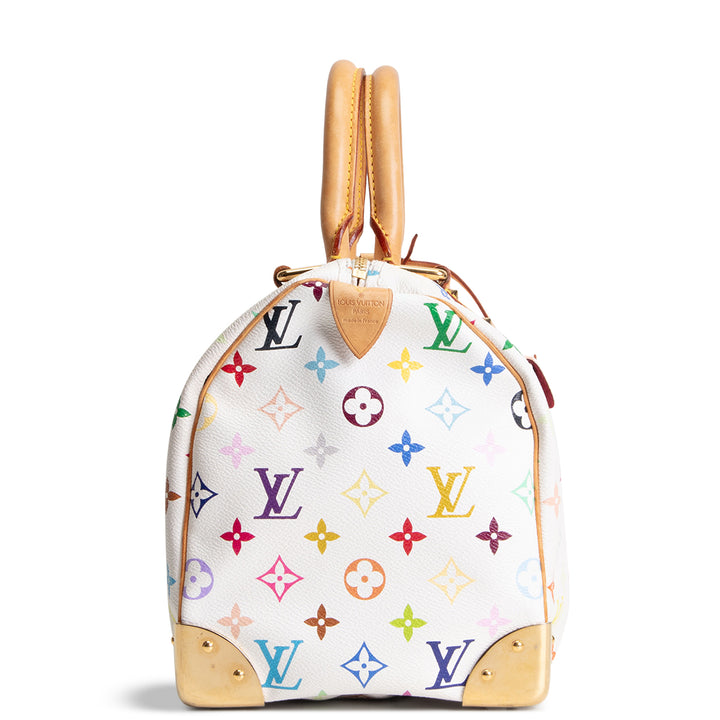 LOUIS VUITTON Multicolore Monogram x Takashi Speedy 30 - White