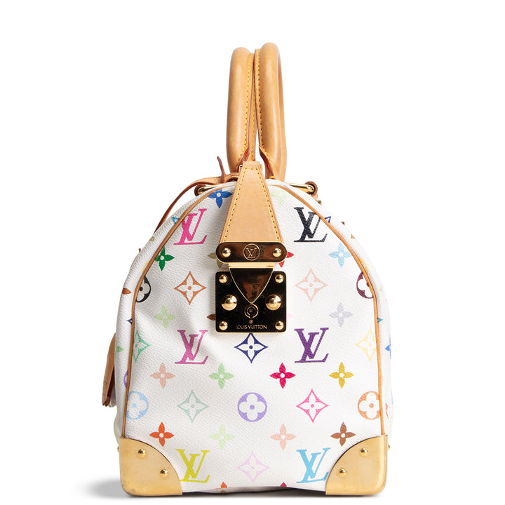 LOUIS VUITTON Multicolore Monogram x Takashi Speedy 30 - White