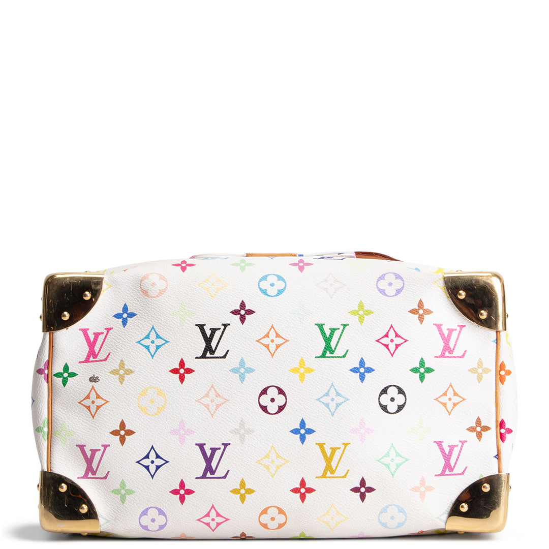 LOUIS VUITTON Multicolore Monogram x Takashi Speedy 30 - White