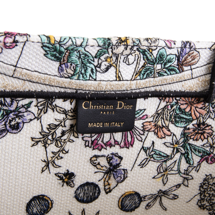 DIOR Embroidery Canvas Book Tote OUTLET FINAL SALE
