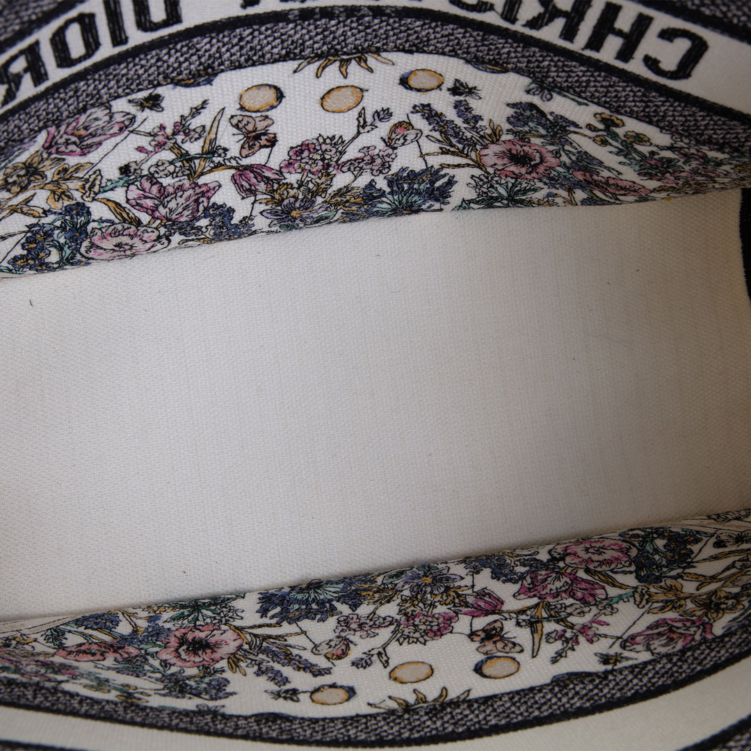 DIOR Embroidery Canvas Book Tote OUTLET FINAL SALE