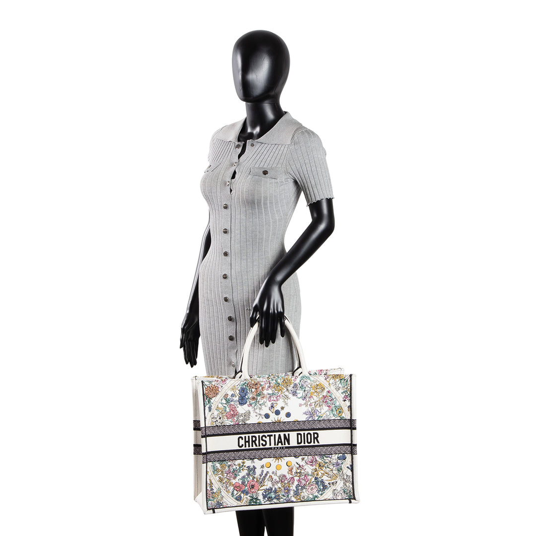 DIOR Embroidery Canvas Book Tote OUTLET FINAL SALE