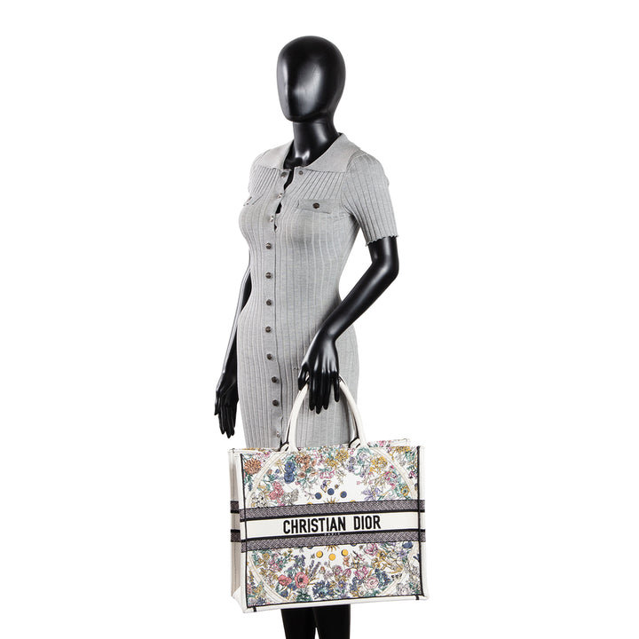 DIOR Embroidery Canvas Book Tote OUTLET FINAL SALE