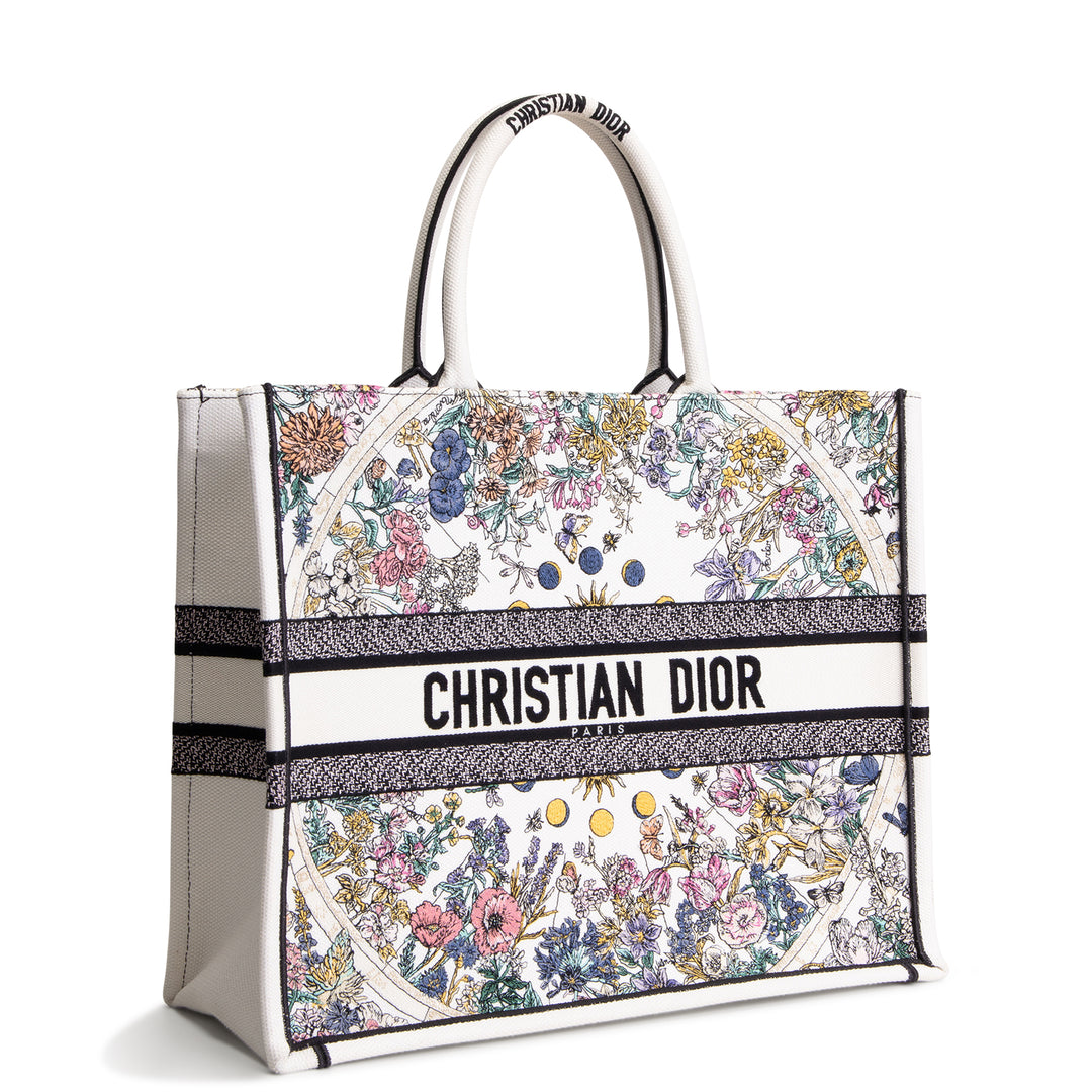DIOR Embroidery Canvas Book Tote OUTLET FINAL SALE