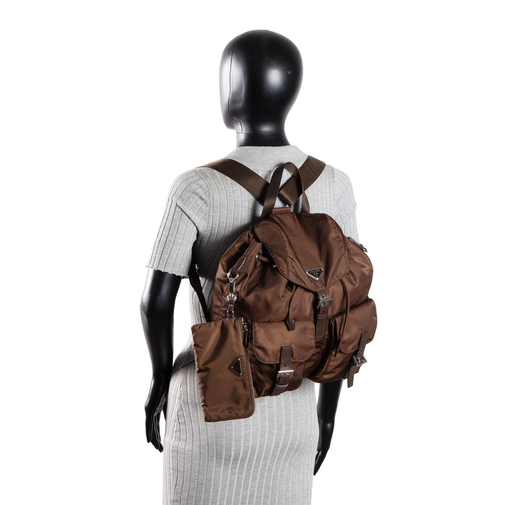 PRADA Tessuto Nylon Backpack - Sienna