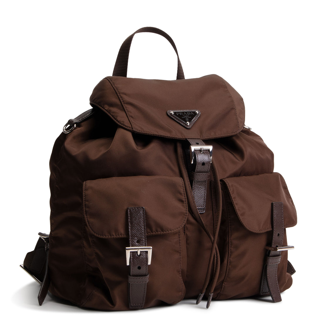 PRADA Tessuto Nylon Backpack - Sienna