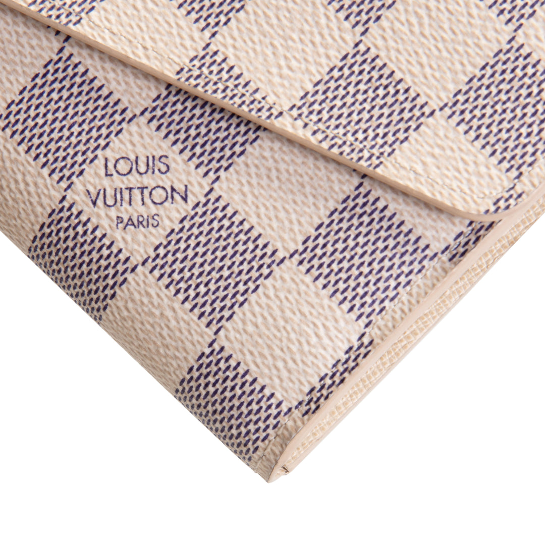 LOUIS VUITTON Damier Azur Sarah Wallet