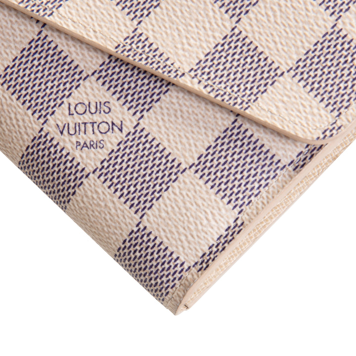 LOUIS VUITTON Damier Azur Sarah Wallet