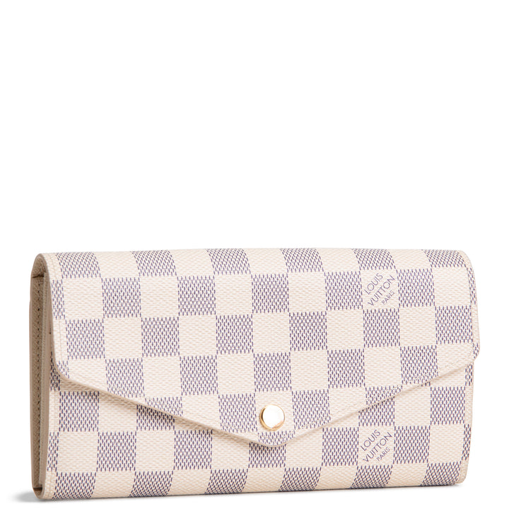 LOUIS VUITTON Damier Azur Sarah Wallet