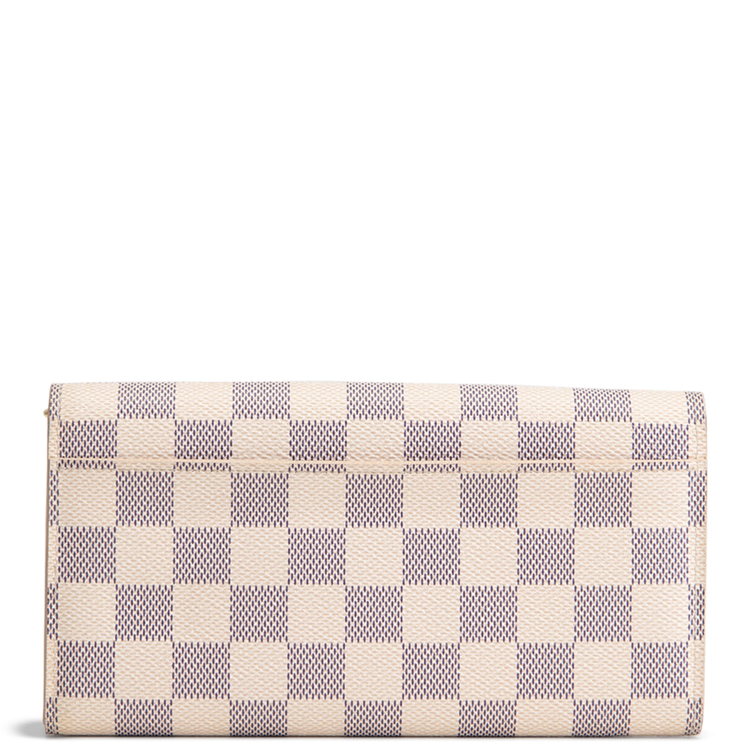 LOUIS VUITTON Damier Azur Sarah Wallet