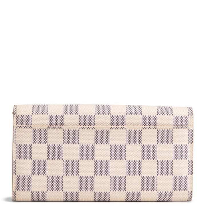 LOUIS VUITTON Damier Azur Sarah Wallet