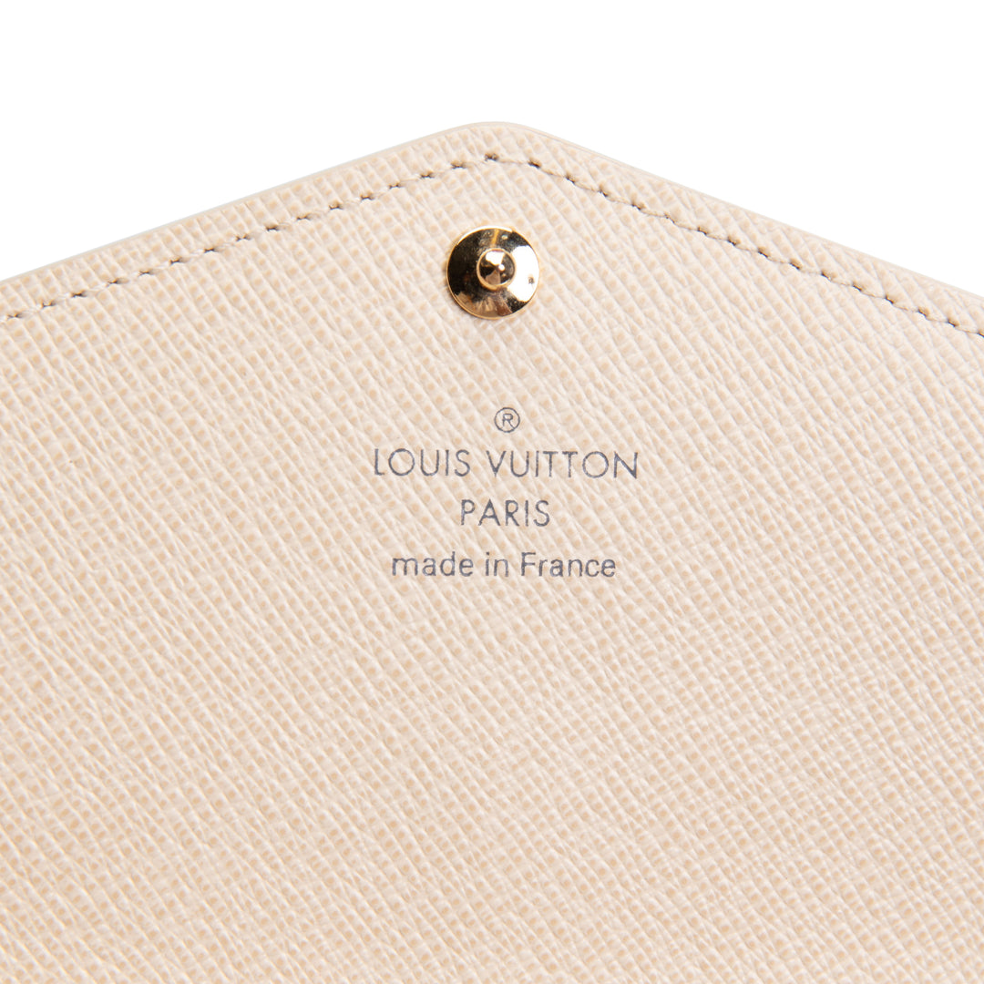 LOUIS VUITTON Damier Azur Sarah Wallet