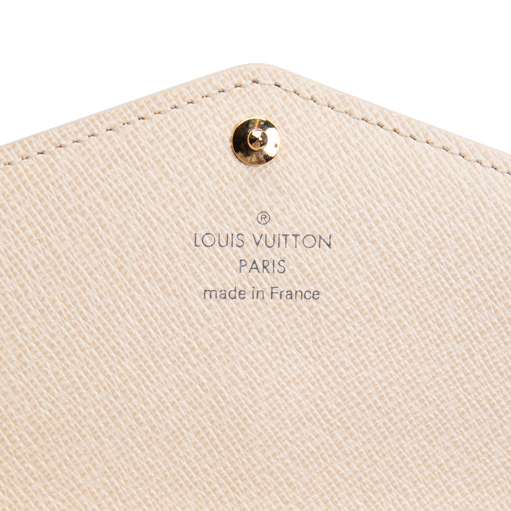 LOUIS VUITTON Damier Azur Sarah Wallet