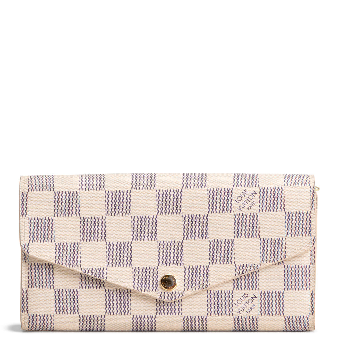 LOUIS VUITTON Damier Azur Sarah Wallet