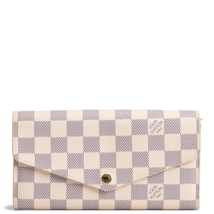 LOUIS VUITTON Damier Azur Sarah Wallet