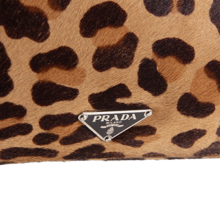 PRADA Cavallino Easy Bag - Leopard Pony Hair OUTLET FINAL SALE