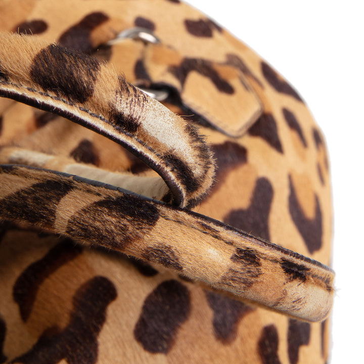 PRADA Cavallino Easy Bag - Leopard Pony Hair OUTLET FINAL SALE