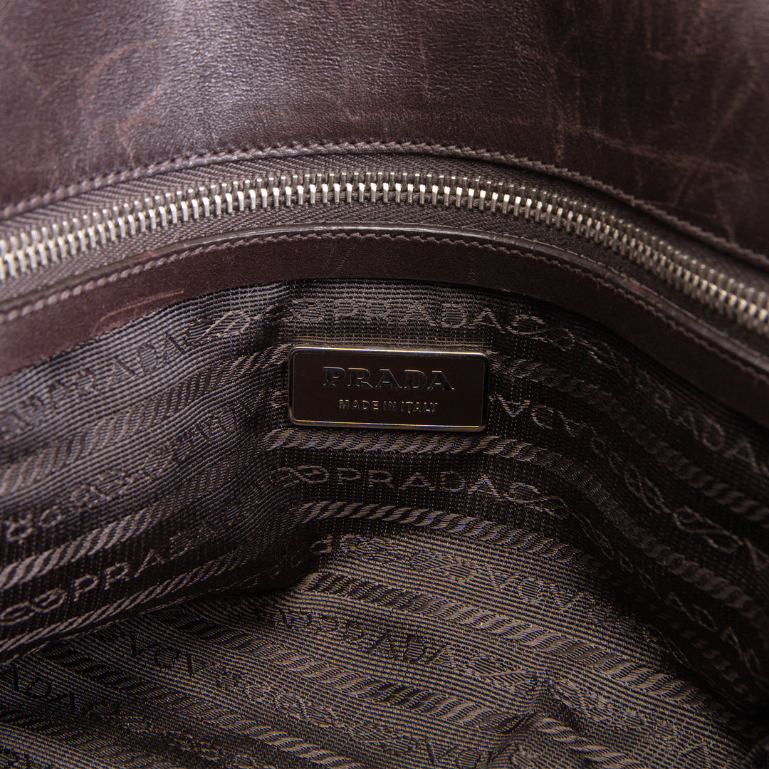 PRADA Cavallino Easy Bag - Leopard Pony Hair OUTLET FINAL SALE