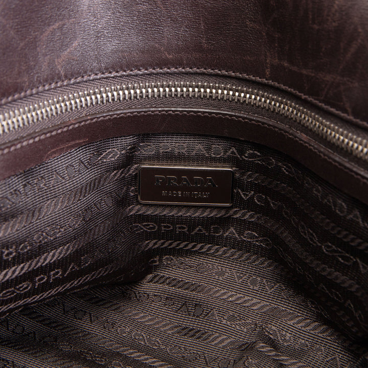 PRADA Cavallino Easy Bag - Leopard Pony Hair OUTLET FINAL SALE