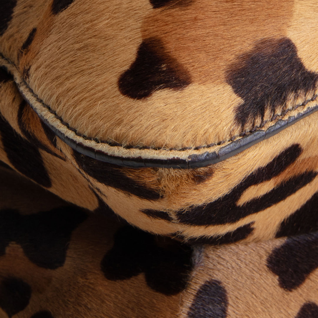 PRADA Cavallino Easy Bag - Leopard Pony Hair OUTLET FINAL SALE