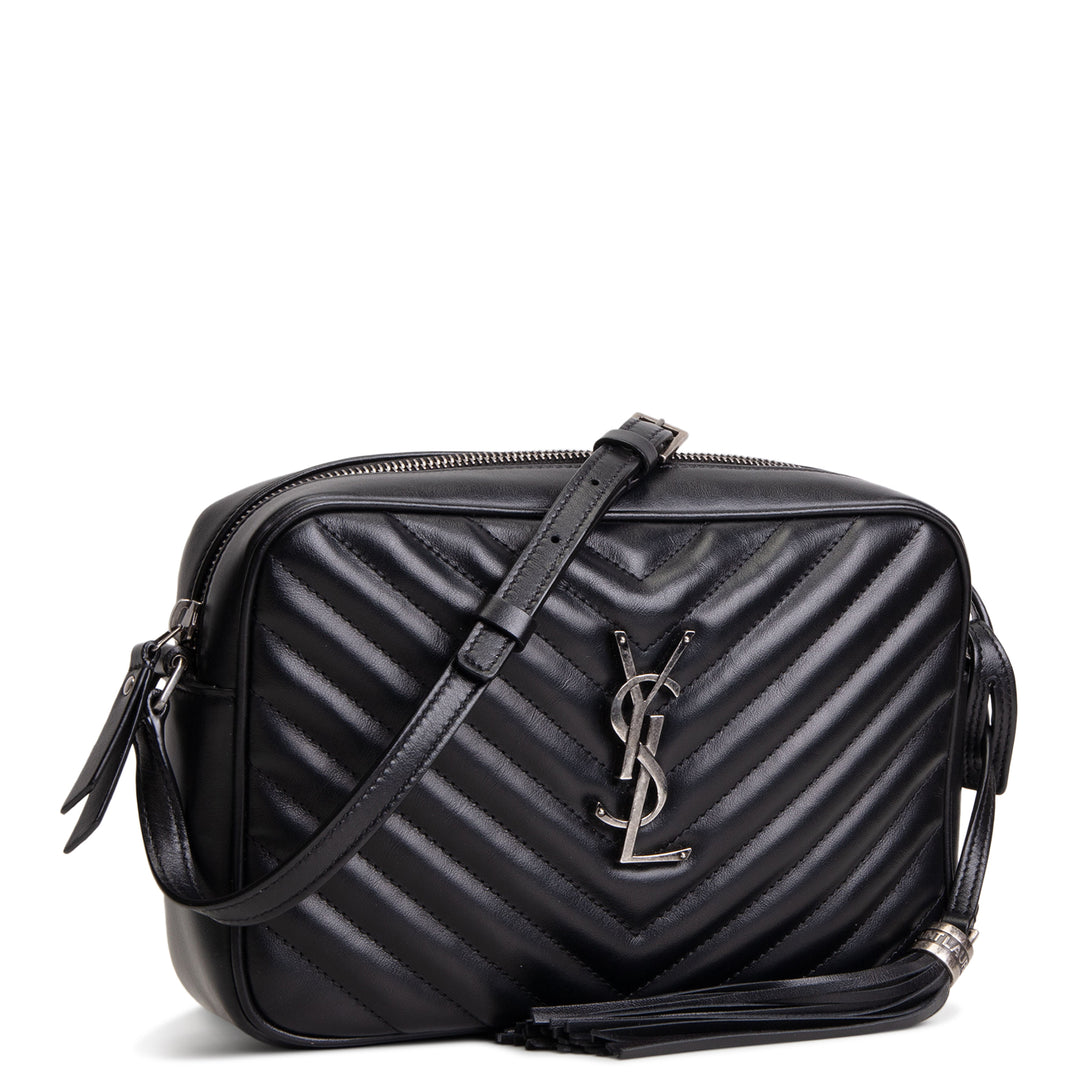 SAINT LAURENT Lou Camera Tassel Bag - Black