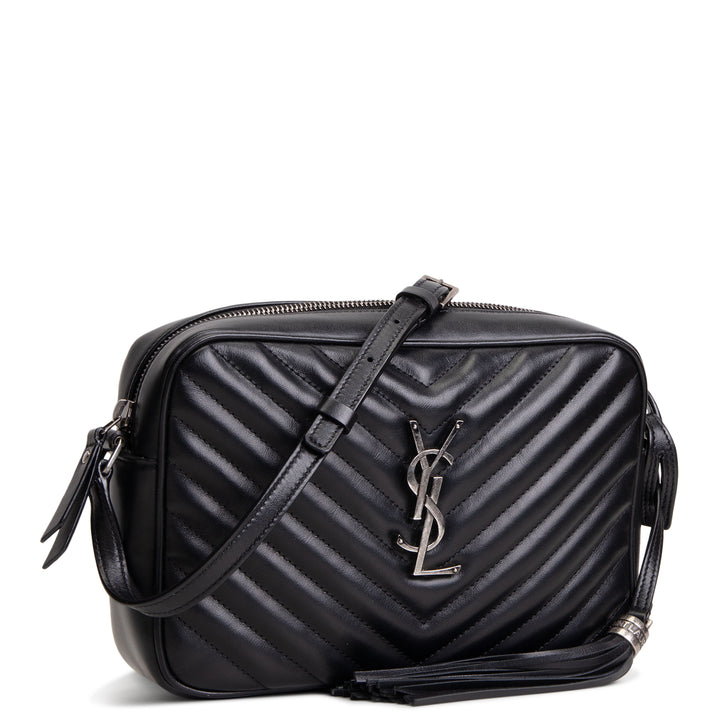 SAINT LAURENT Lou Camera Tassel Bag - Black