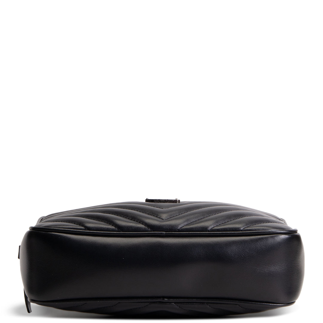 SAINT LAURENT Lou Camera Tassel Bag - Black