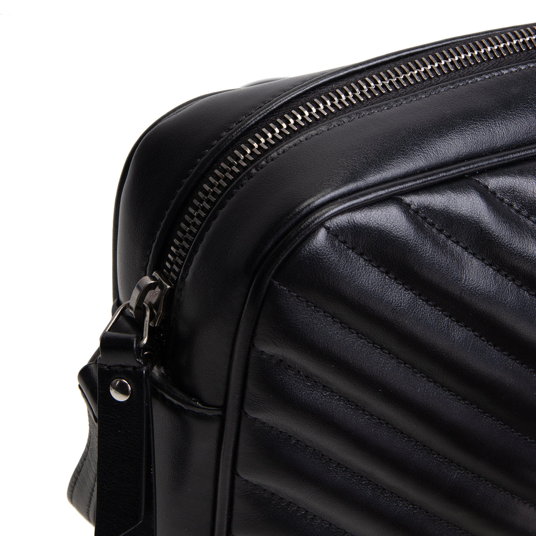 SAINT LAURENT Lou Camera Tassel Bag - Black