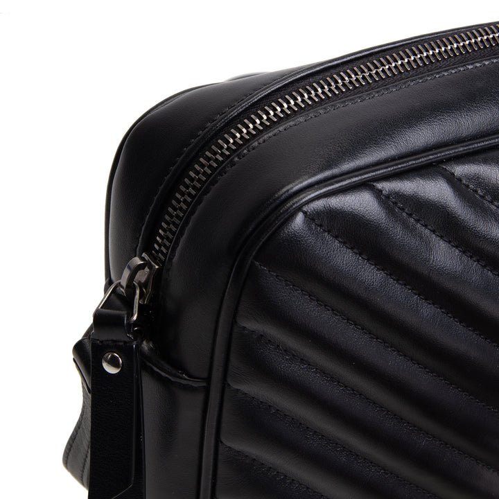 SAINT LAURENT Lou Camera Tassel Bag - Black