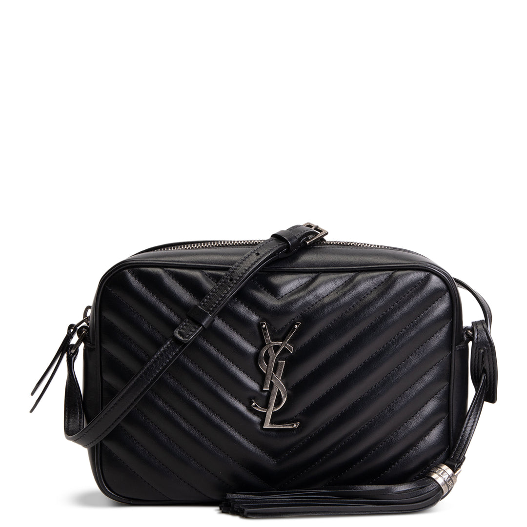 SAINT LAURENT Lou Camera Tassel Bag - Black