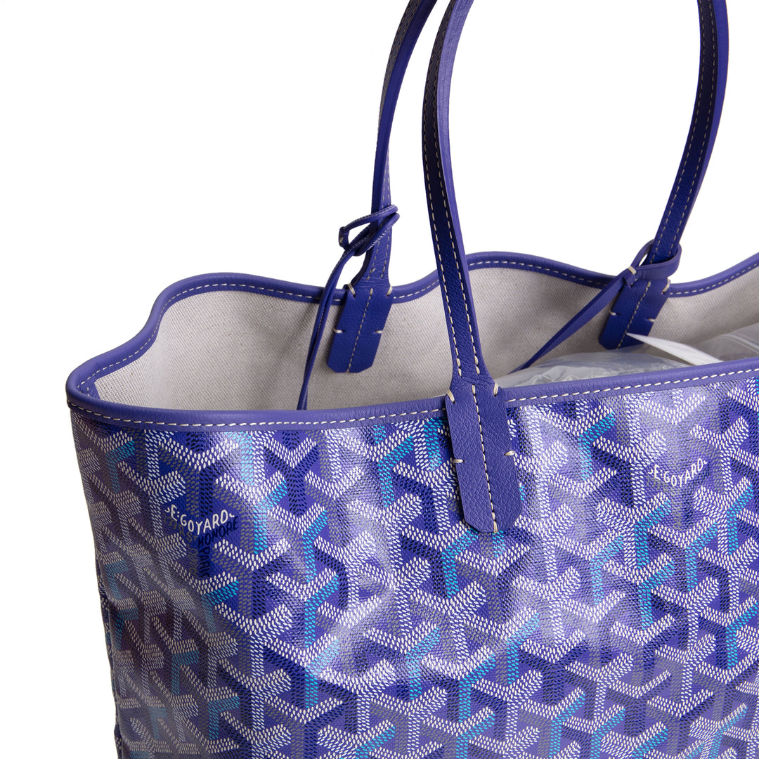 GOYARD Goyardine "Limited Edition" Saint Louis Tote - Blueberry