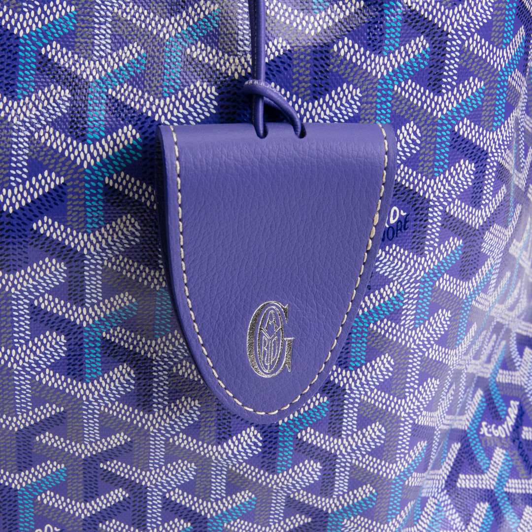 GOYARD Goyardine "Limited Edition" Saint Louis Tote - Blueberry
