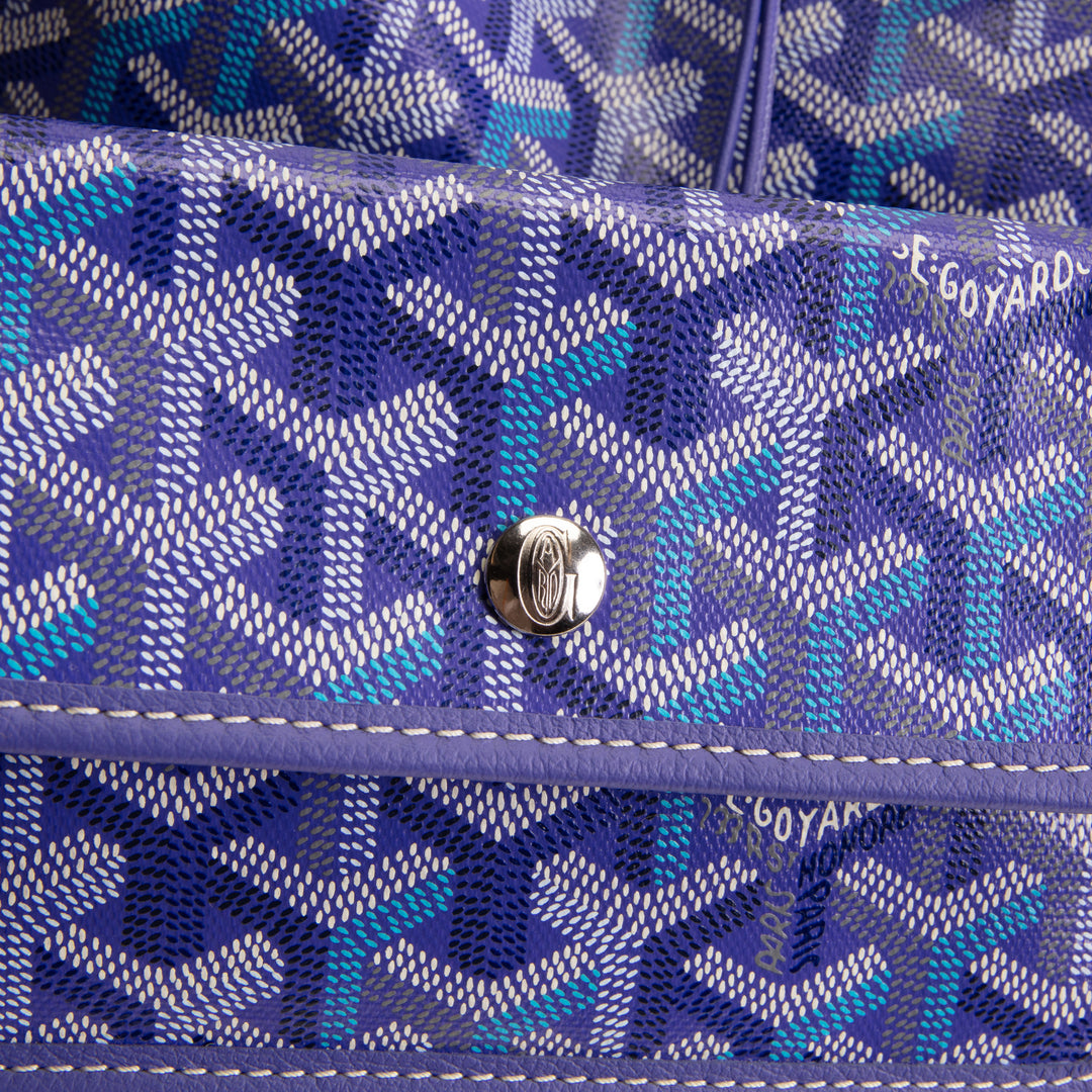 GOYARD Goyardine "Limited Edition" Saint Louis Tote - Blueberry