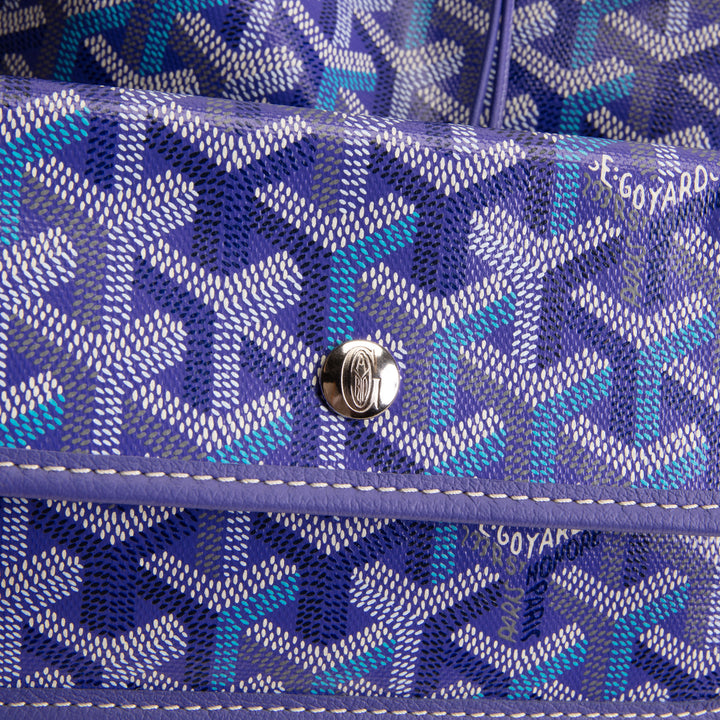 GOYARD Goyardine "Limited Edition" Saint Louis Tote - Blueberry