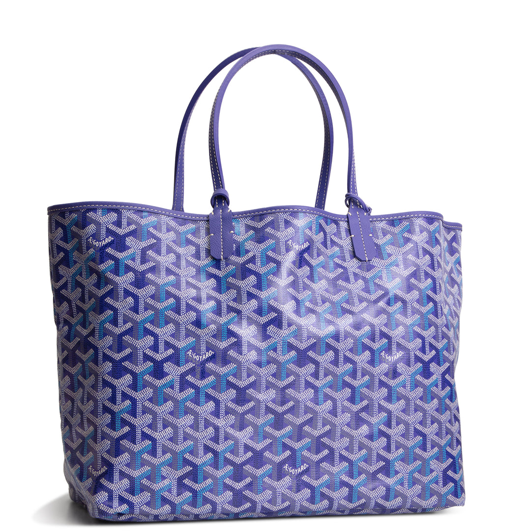 GOYARD Goyardine "Limited Edition" Saint Louis Tote - Blueberry