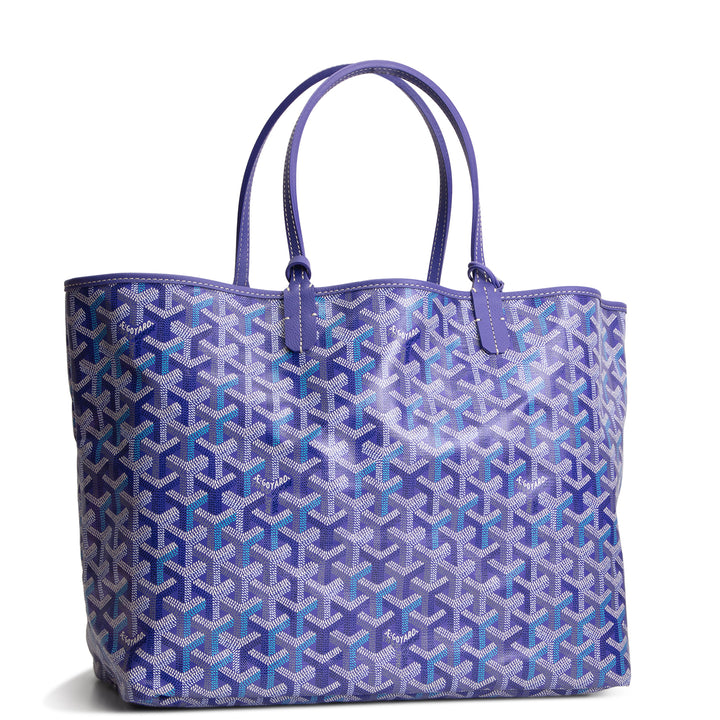 GOYARD Goyardine "Limited Edition" Saint Louis Tote - Blueberry