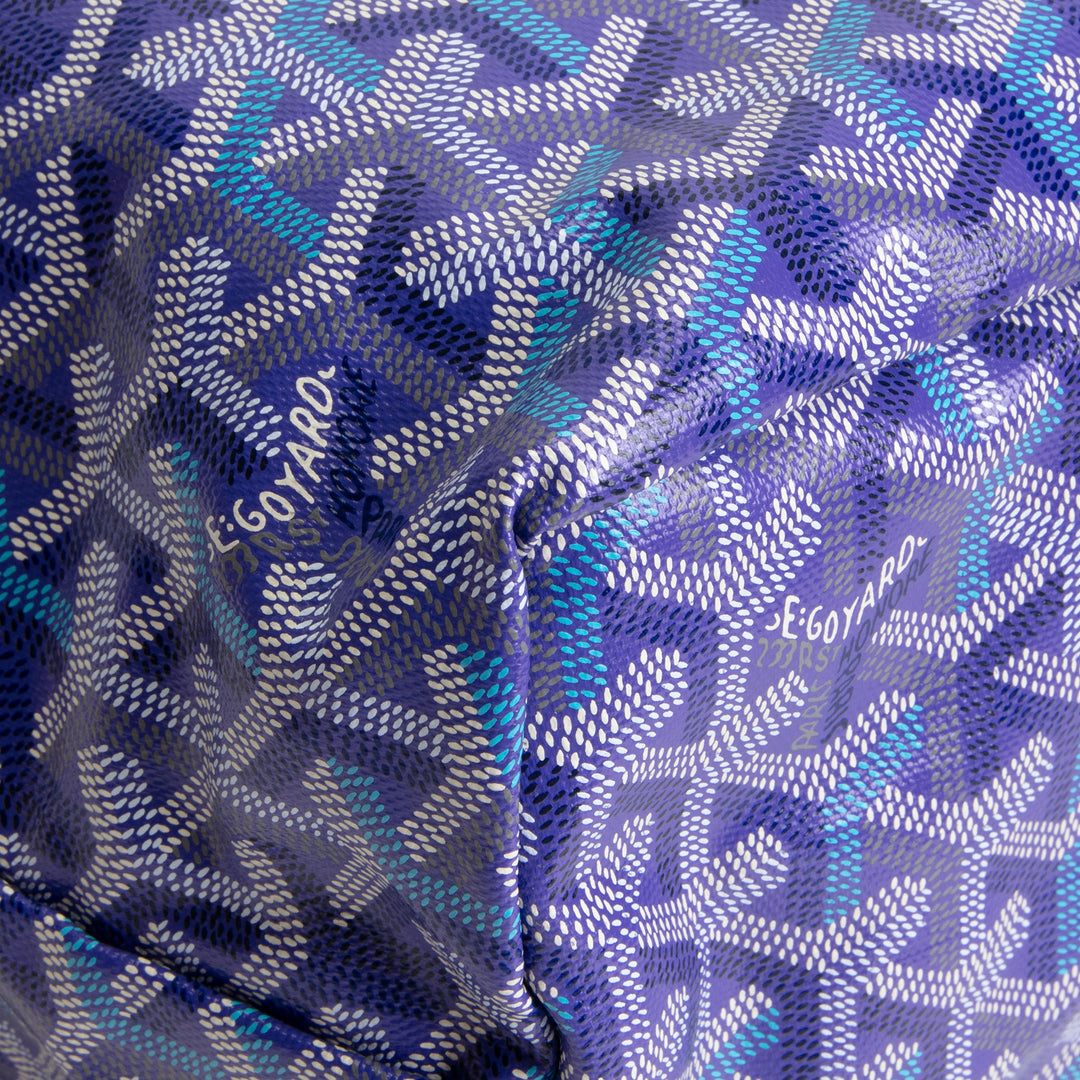 GOYARD Goyardine "Limited Edition" Saint Louis Tote - Blueberry