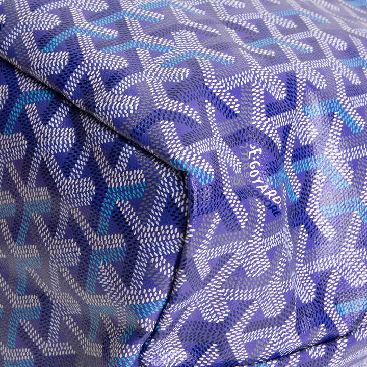 GOYARD Goyardine "Limited Edition" Saint Louis Tote - Blueberry