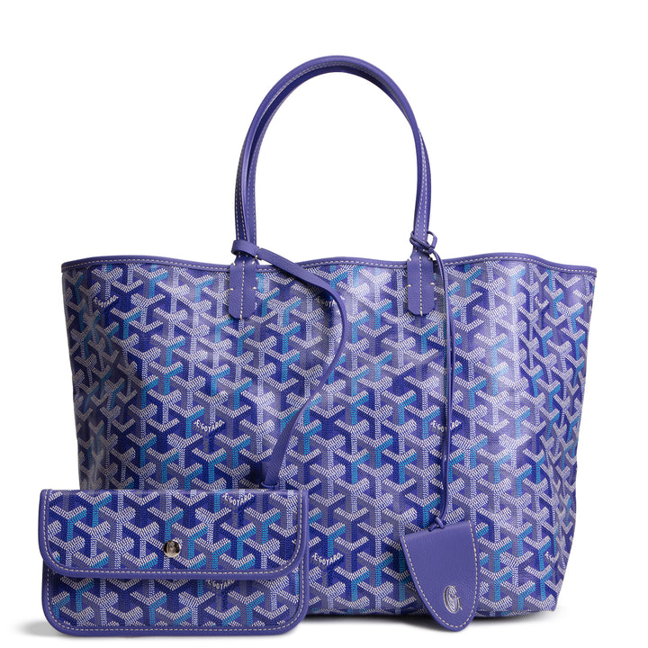 GOYARD Goyardine "Limited Edition" Saint Louis Tote - Blueberry