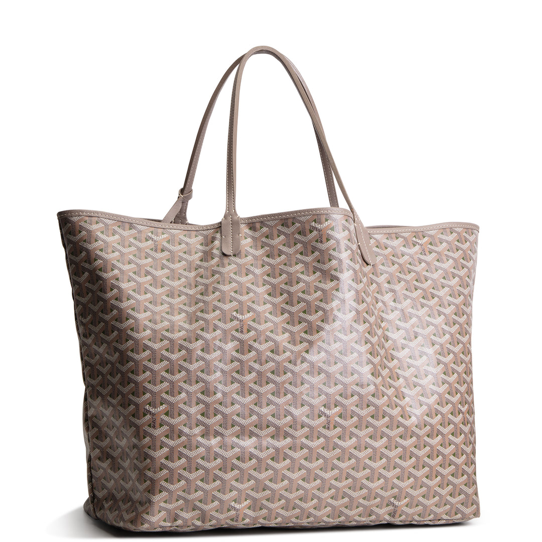GOYARD Goyardine Claire Voie Saint Louis GM w/ Pouch - Grege Khaki