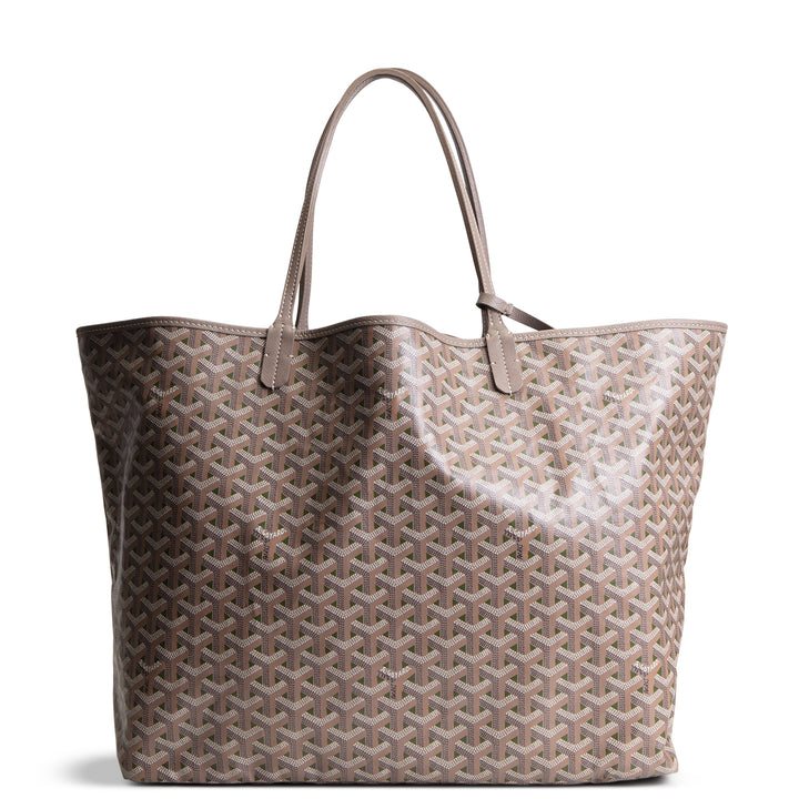 GOYARD Goyardine Claire Voie Saint Louis GM w/ Pouch - Grege Khaki