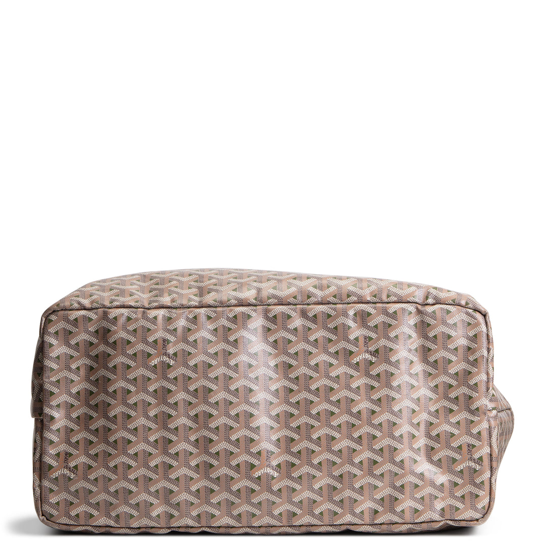 GOYARD Goyardine Claire Voie Saint Louis GM w/ Pouch - Grege Khaki