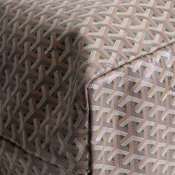 GOYARD Goyardine Claire Voie Saint Louis GM w/ Pouch - Grege Khaki