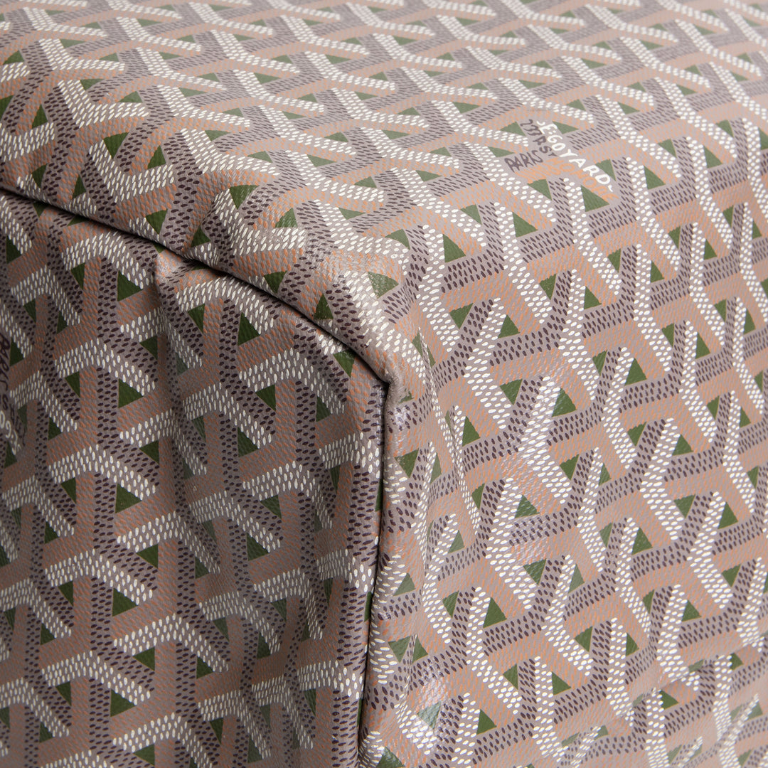 GOYARD Goyardine Claire Voie Saint Louis GM w/ Pouch - Grege Khaki