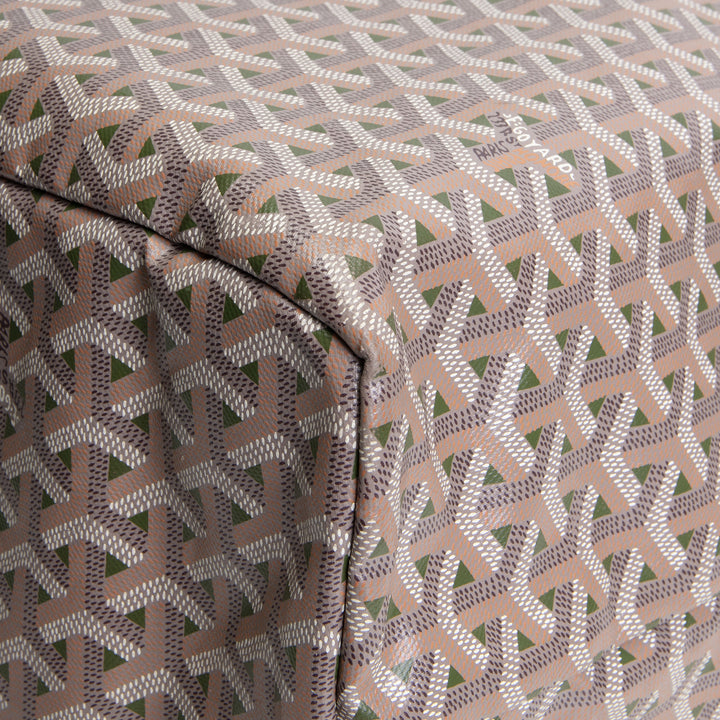 GOYARD Goyardine Claire Voie Saint Louis GM w/ Pouch - Grege Khaki