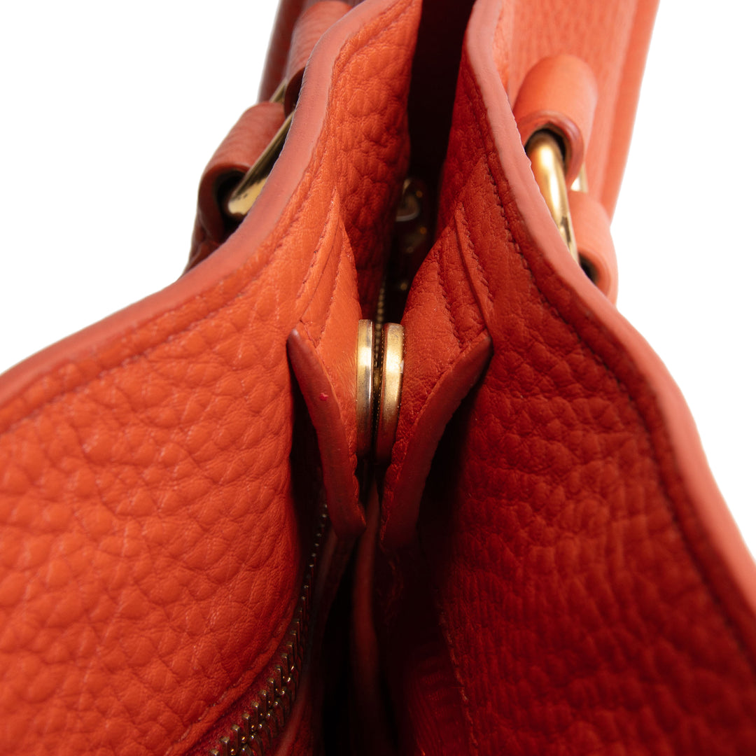 PRADA Vitello Daino Tote - Orange
