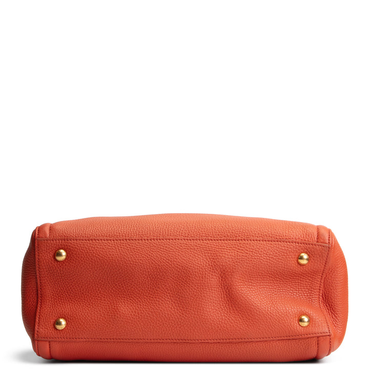 PRADA Vitello Daino Tote - Orange