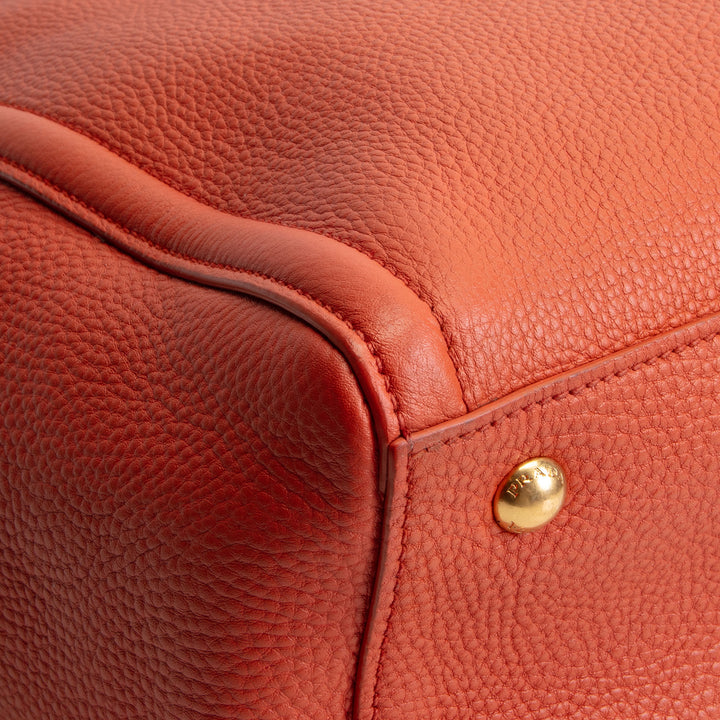 PRADA Vitello Daino Tote - Orange